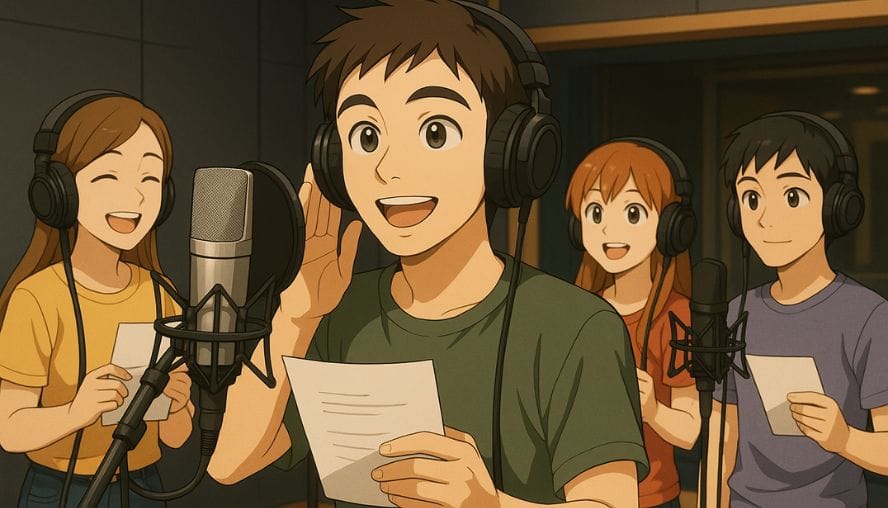 ボイスプラネットで、声優になるために頑張って活動をしている人たちの画像