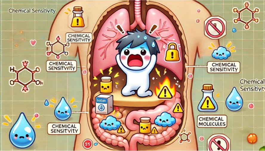 化学物質過敏症の発症メカニズムの画像
