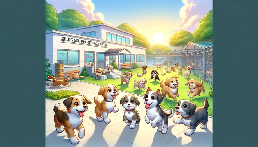 改善されたピースワンコ・ジャパンの施設で楽しく暮らす犬たちの画像