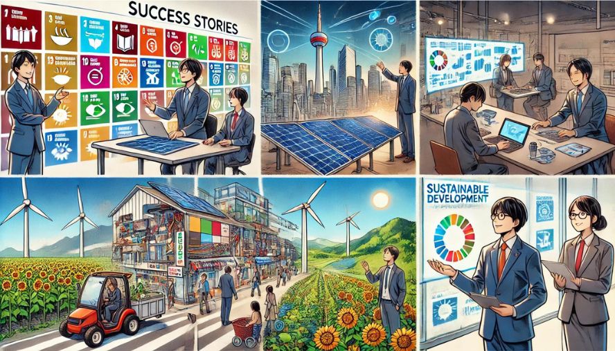 SDGsに取り組んでいる日本の企業の画像