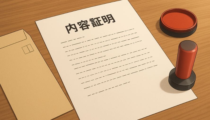 「内容証明郵便」のイメージ画像